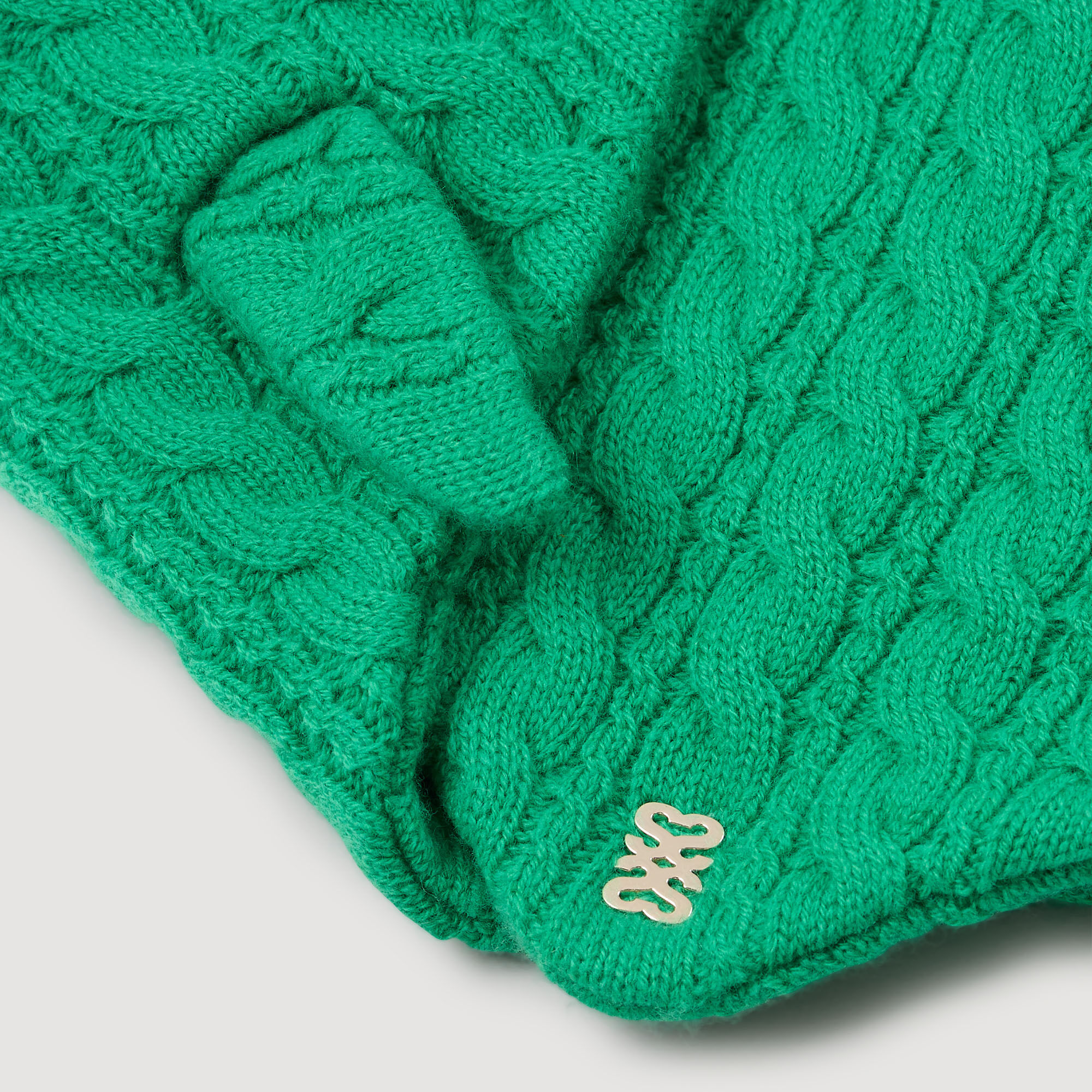 Bandana de punto trenzado