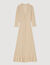 Vestido largo de punto con strass