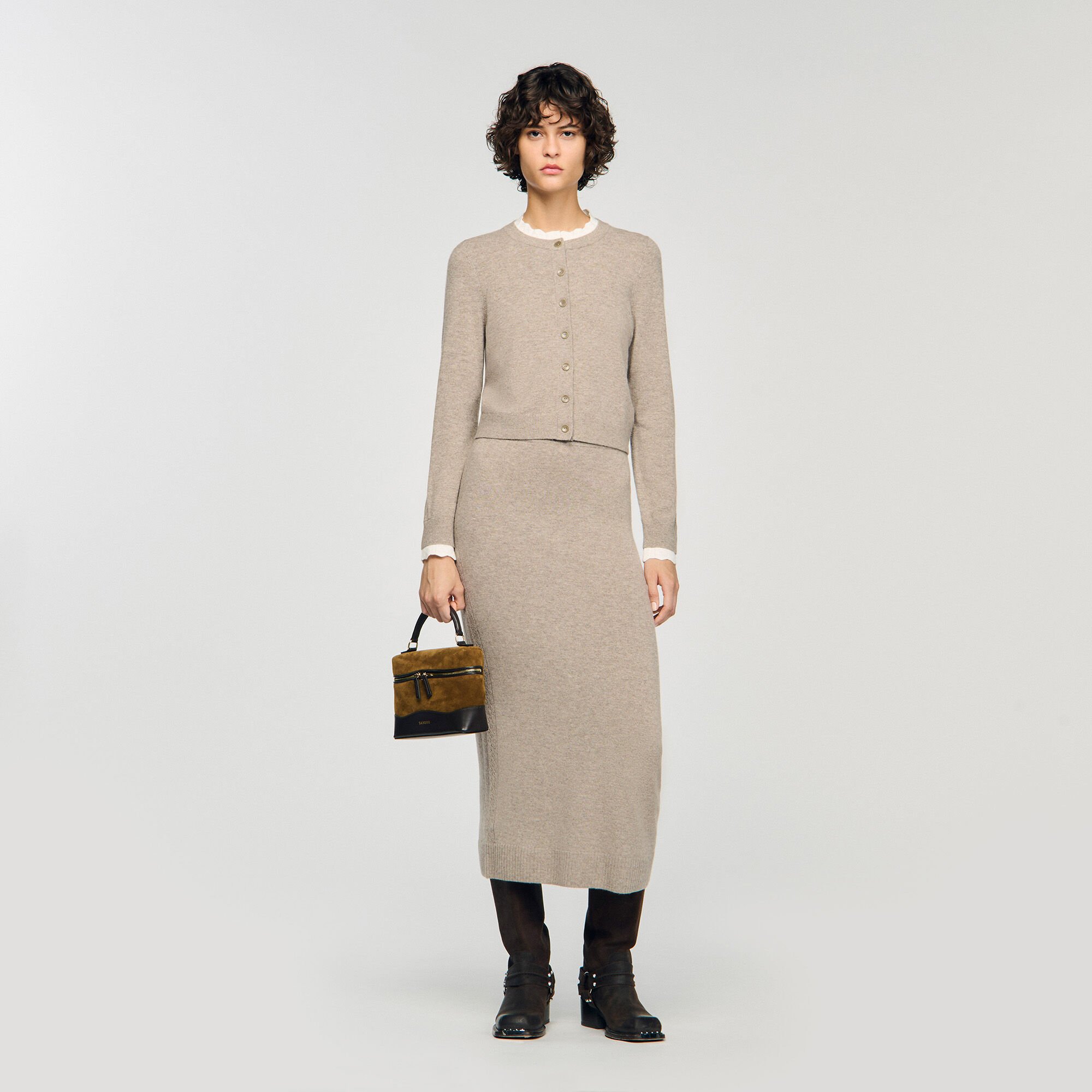 Bolso TANGOLINO vanity cuero y ante