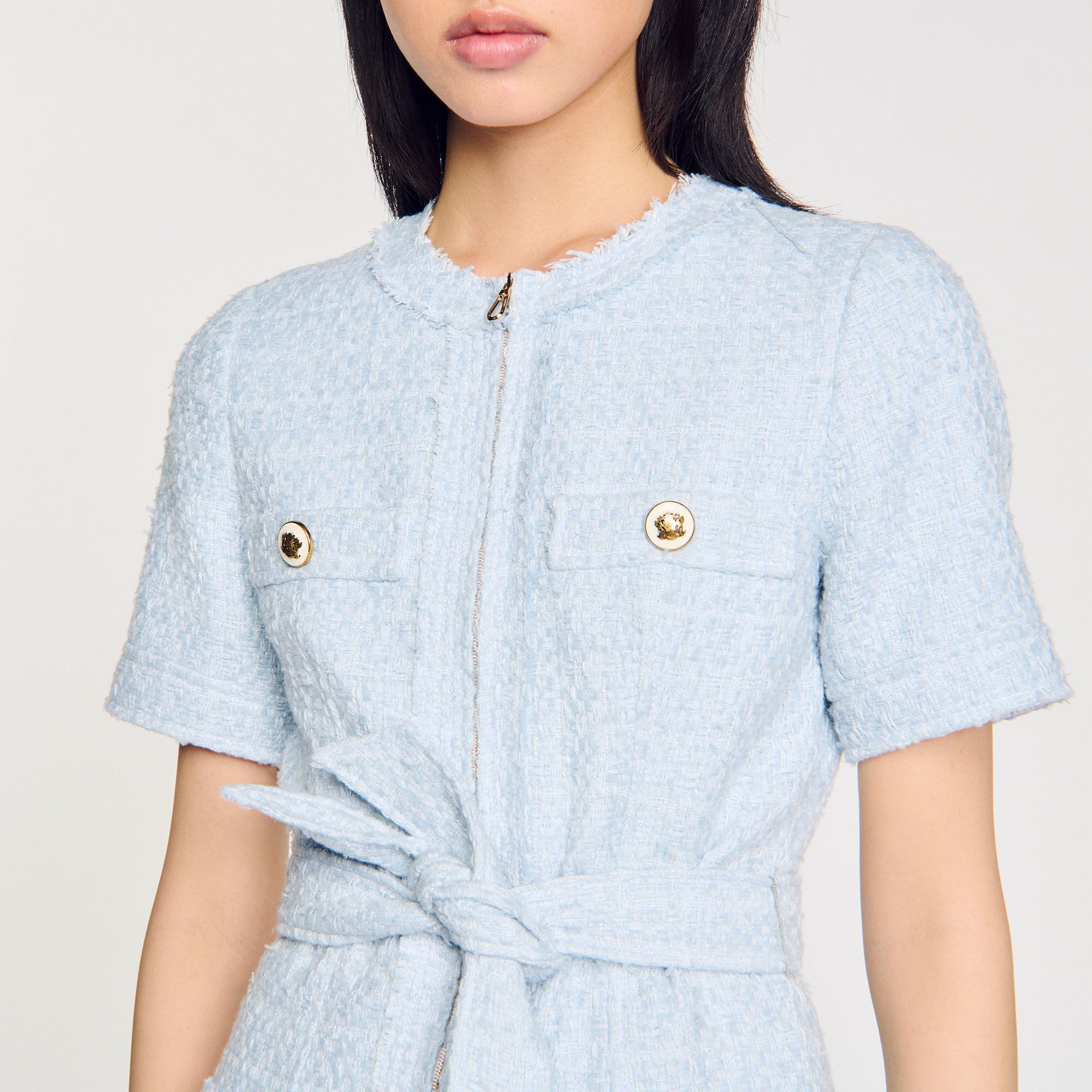 Vestido corto de tweed