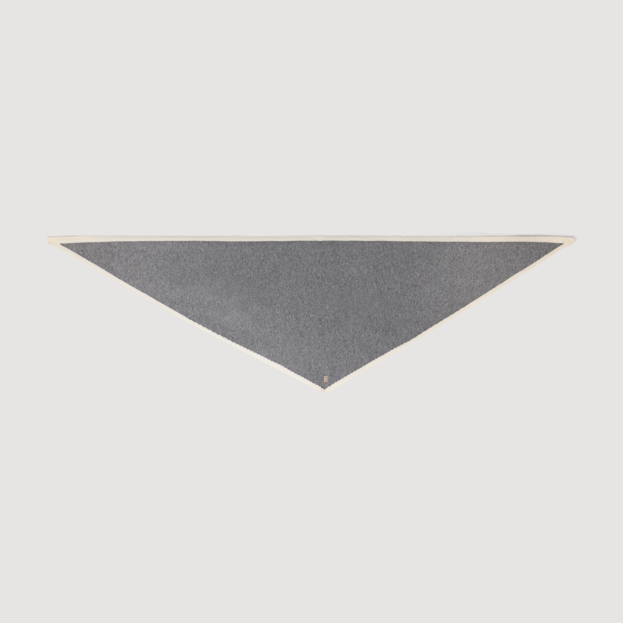 Pa&ntilde;uelo triangular bicolor de lana - Mujer | Sandro