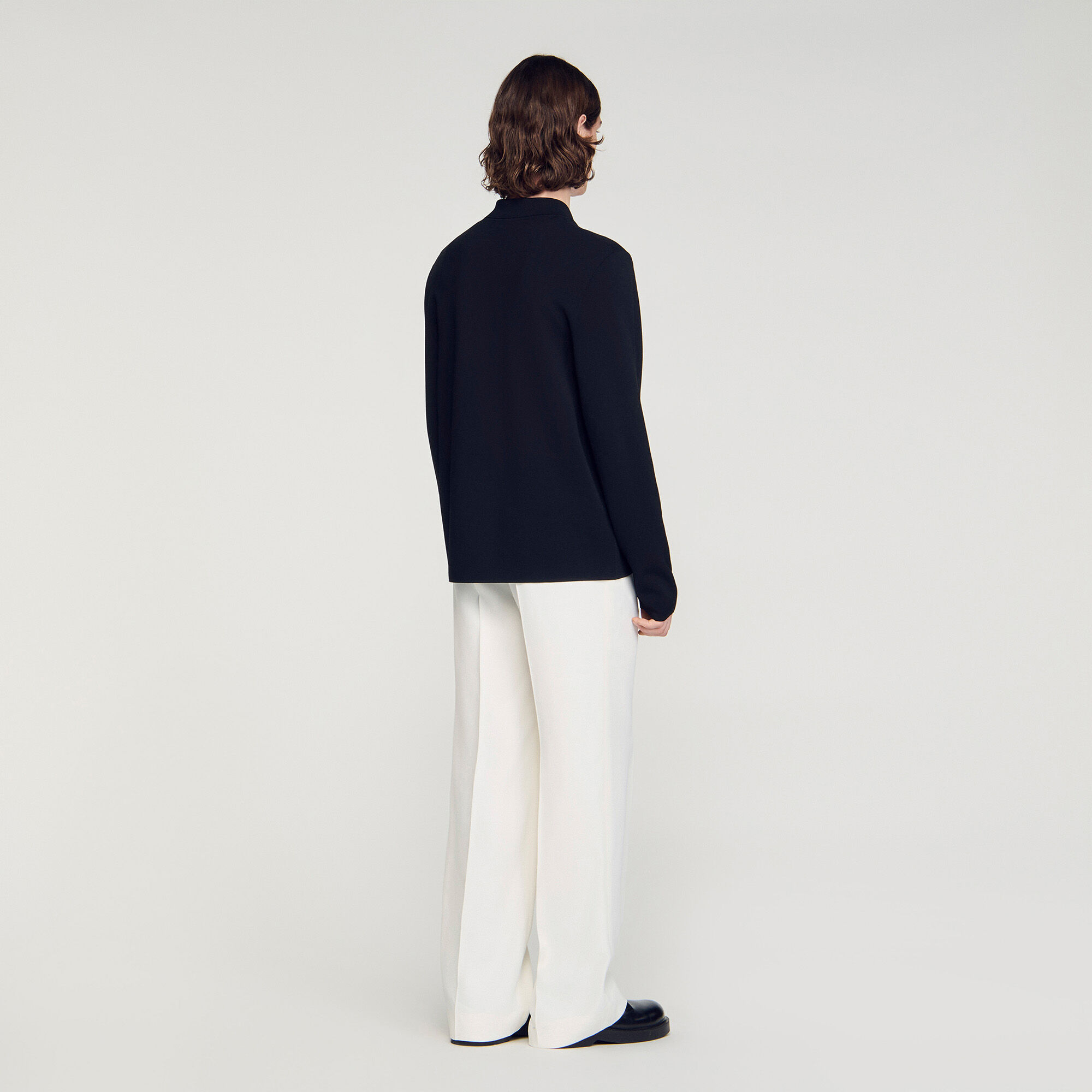 C&aacute;rdigan punto viscosa cremallera