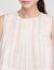 Top corto tablas y cuello de strass