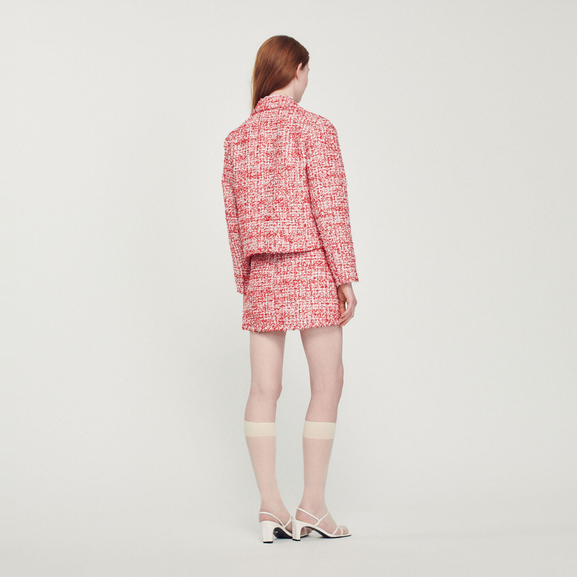 Chaqueta corta de tweed