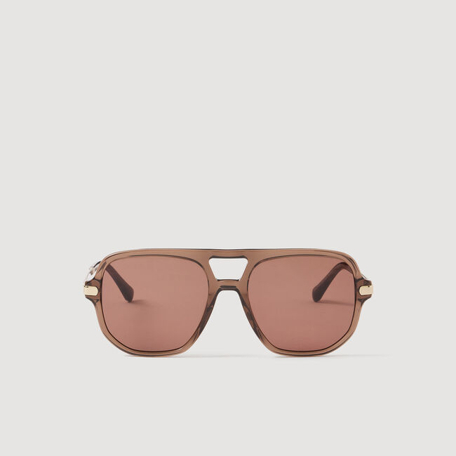 Lunettes de soleil m&eacute;tal et ac&eacute;tate