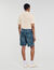 Pantalón corto de denim elástico