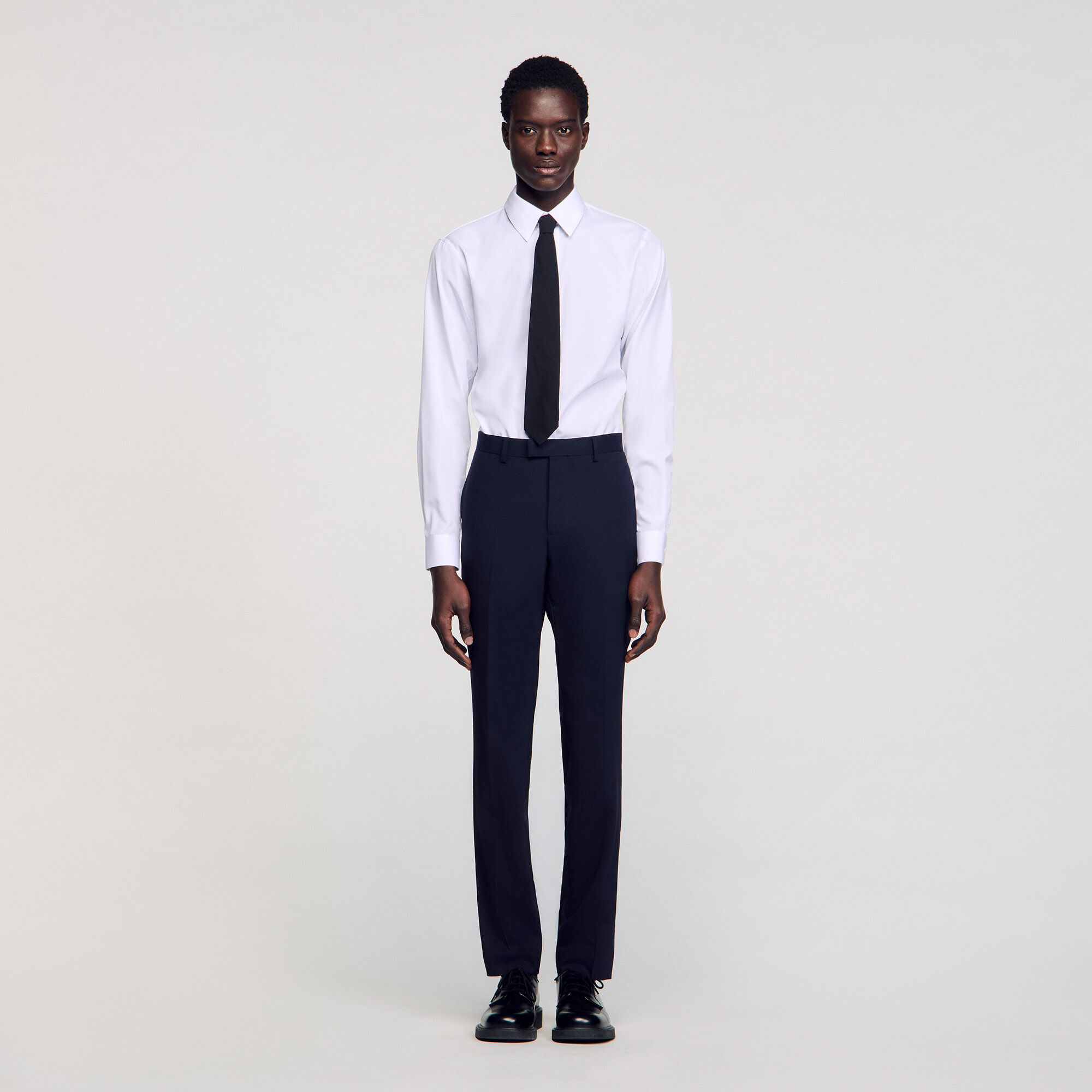 Pantalón de traje clásico de lana