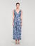 Vestido largo con estampado floral