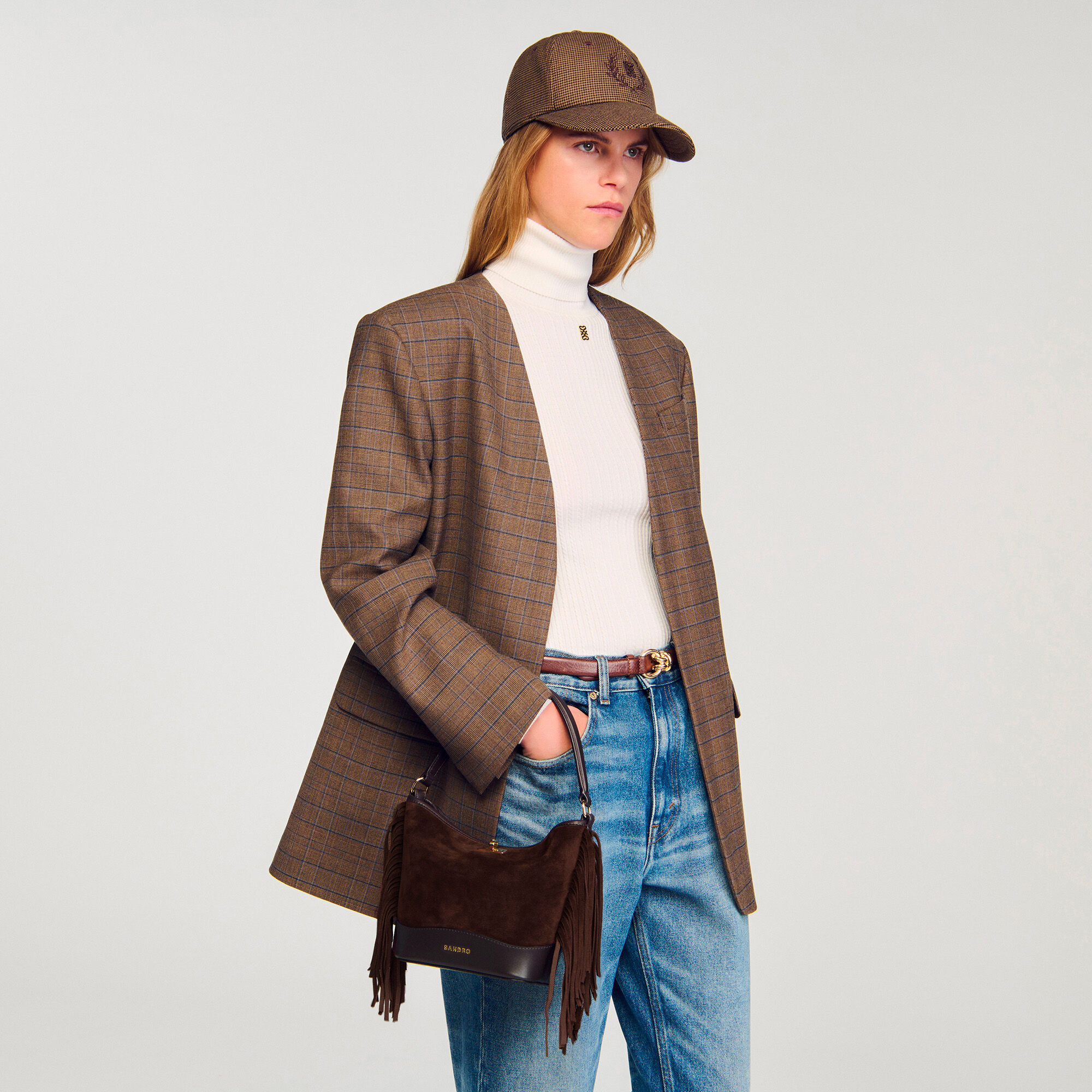 Bolso de ante TANGOSO con flecos