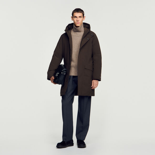 Parka con capucha y cremallera - Hombre | Sandro