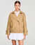 Gabardina corta oversize