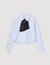 Camisa corta con corbata extraíble