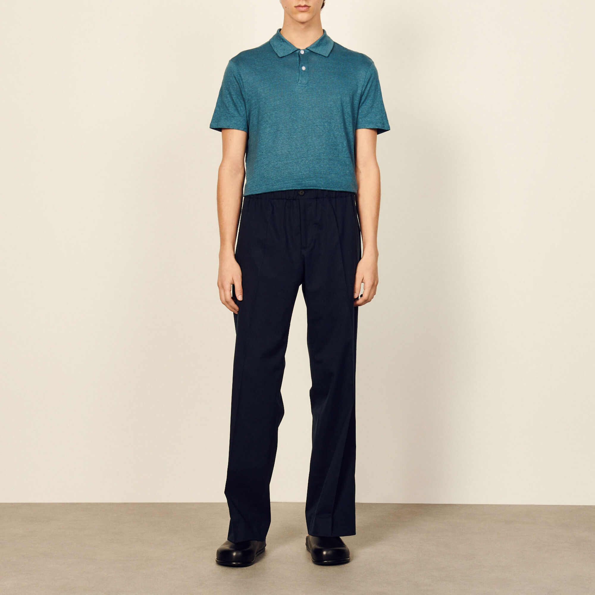 Pantalón ancho de algodón orgánico