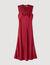 Vestido largo con cuello en V