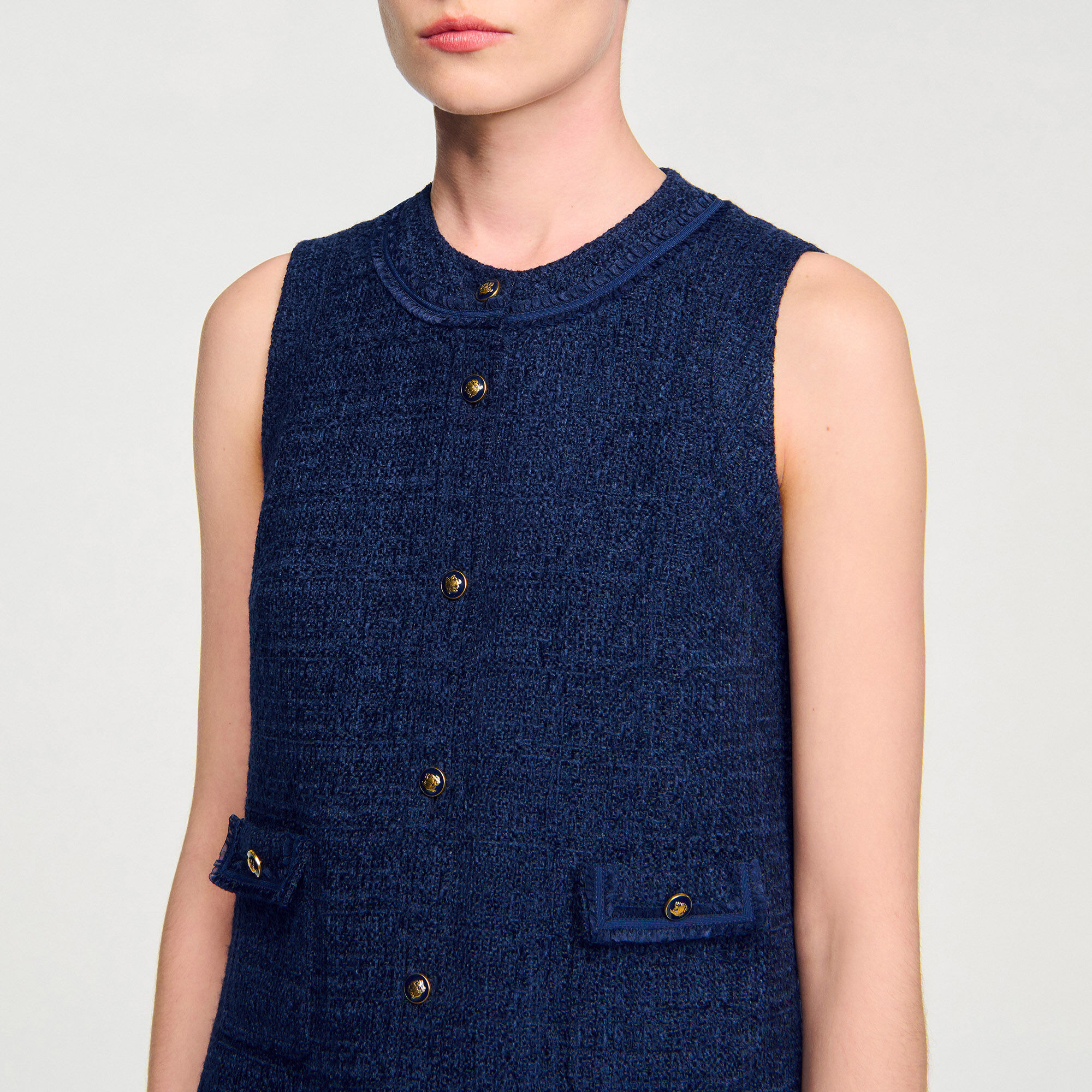 Vestido corto de tweed