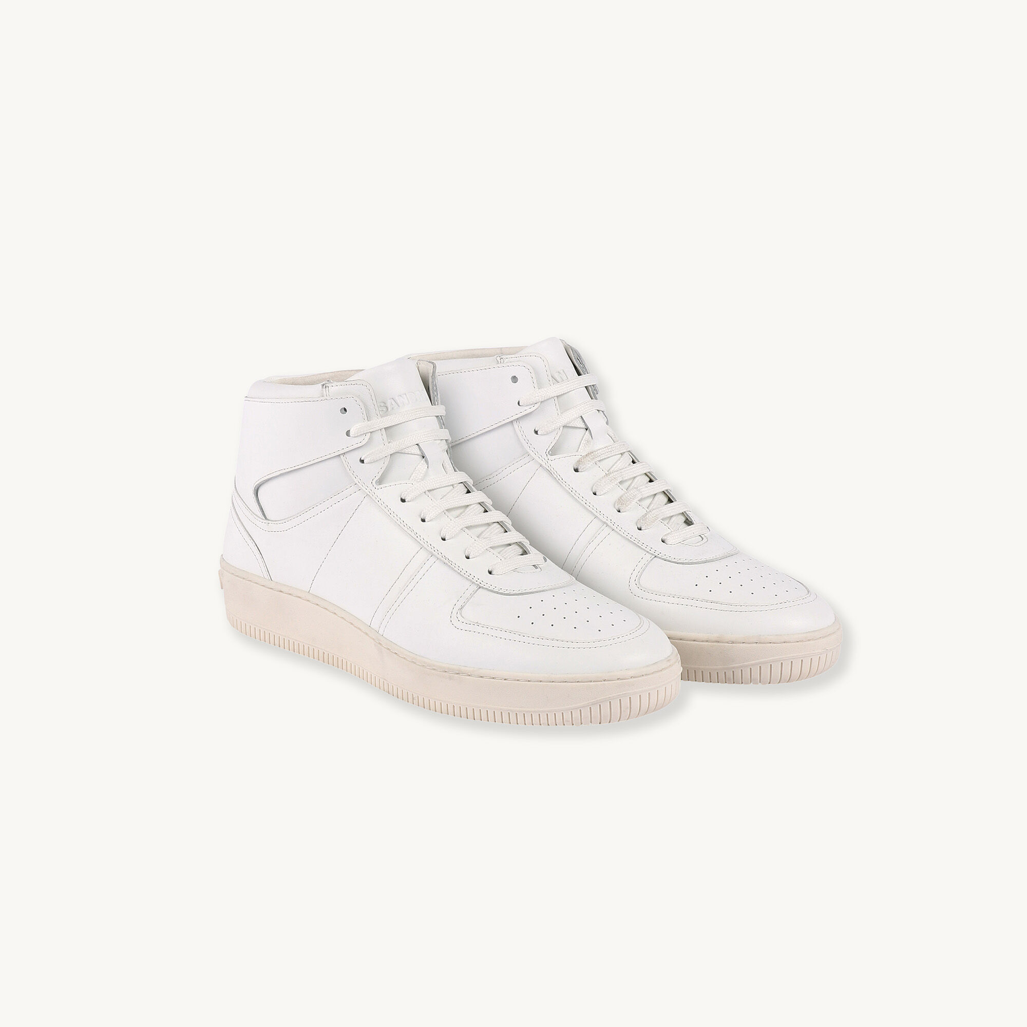 Sneakers altas de piel