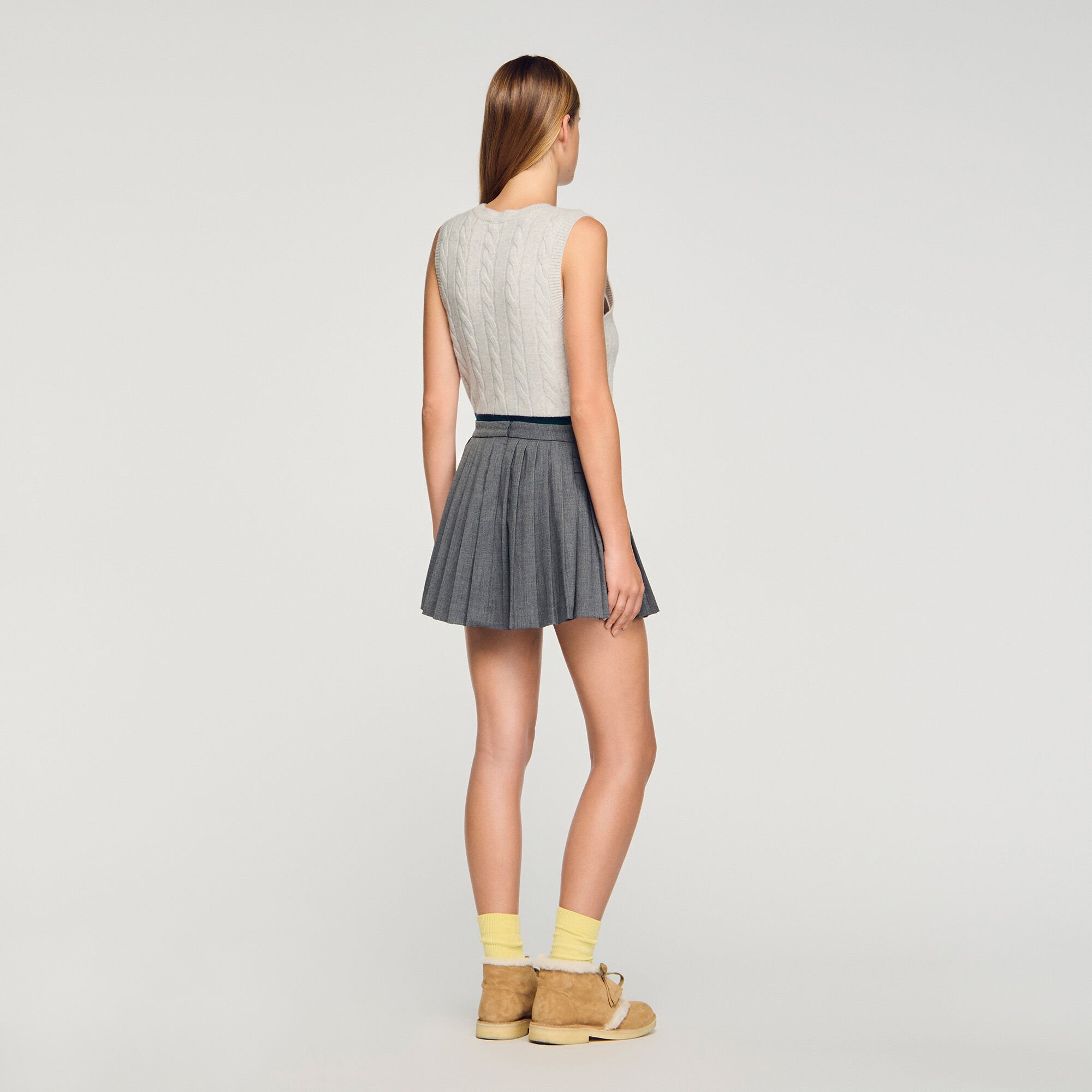 Falda pantalón con pliegues