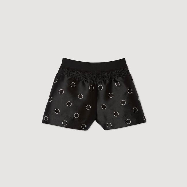 Pantalón corto con strass