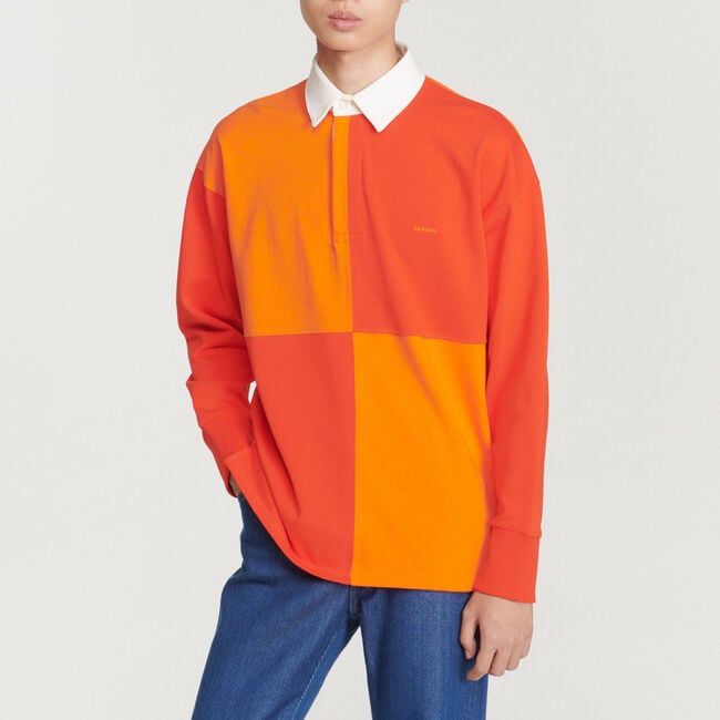 Polo de rugby de algodón orgánico
