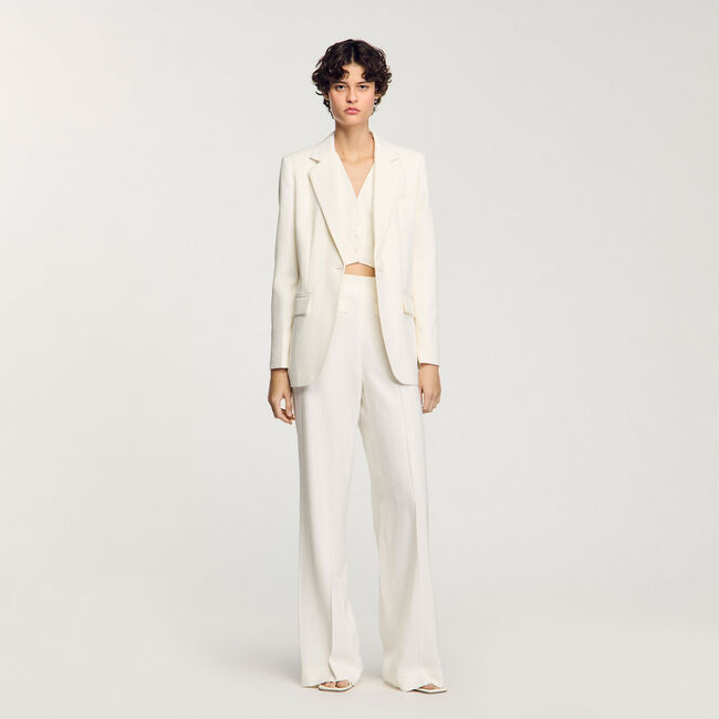 Pantalón de traje con lentejuelas