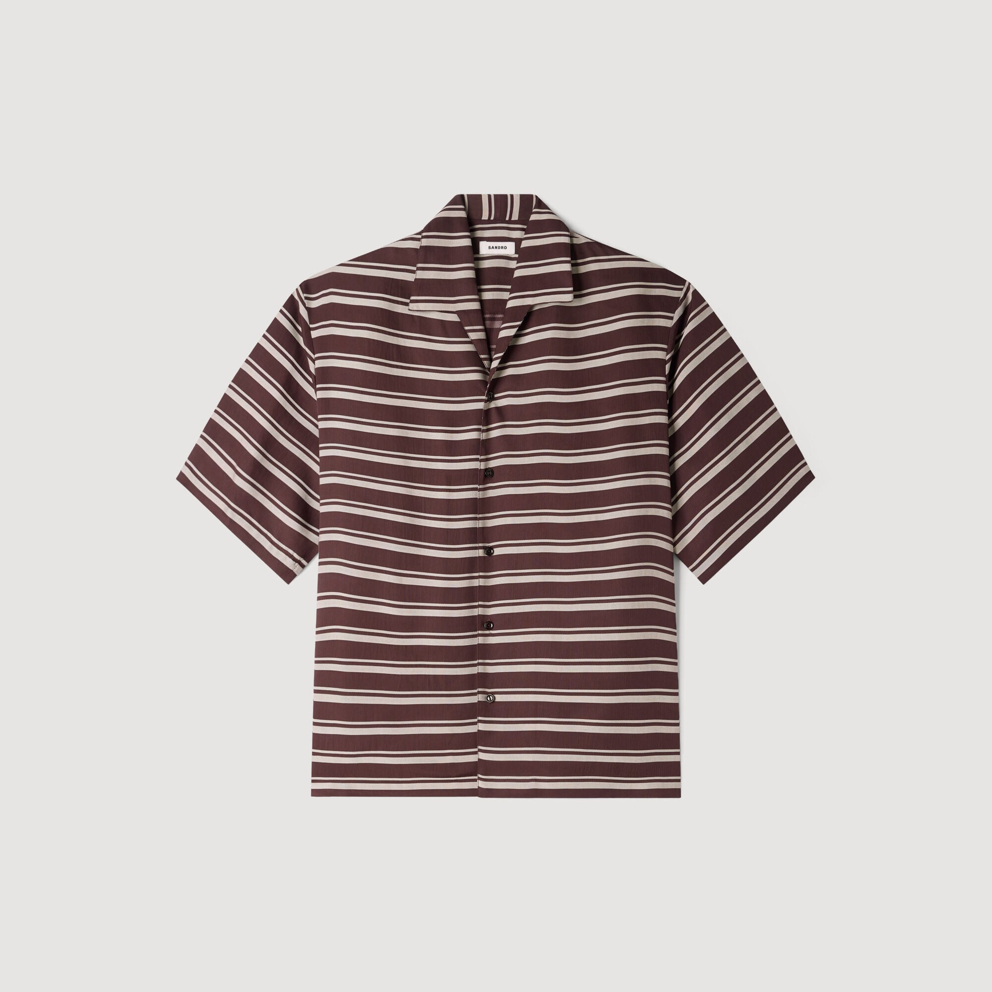 Camisa de rayas cuello barco