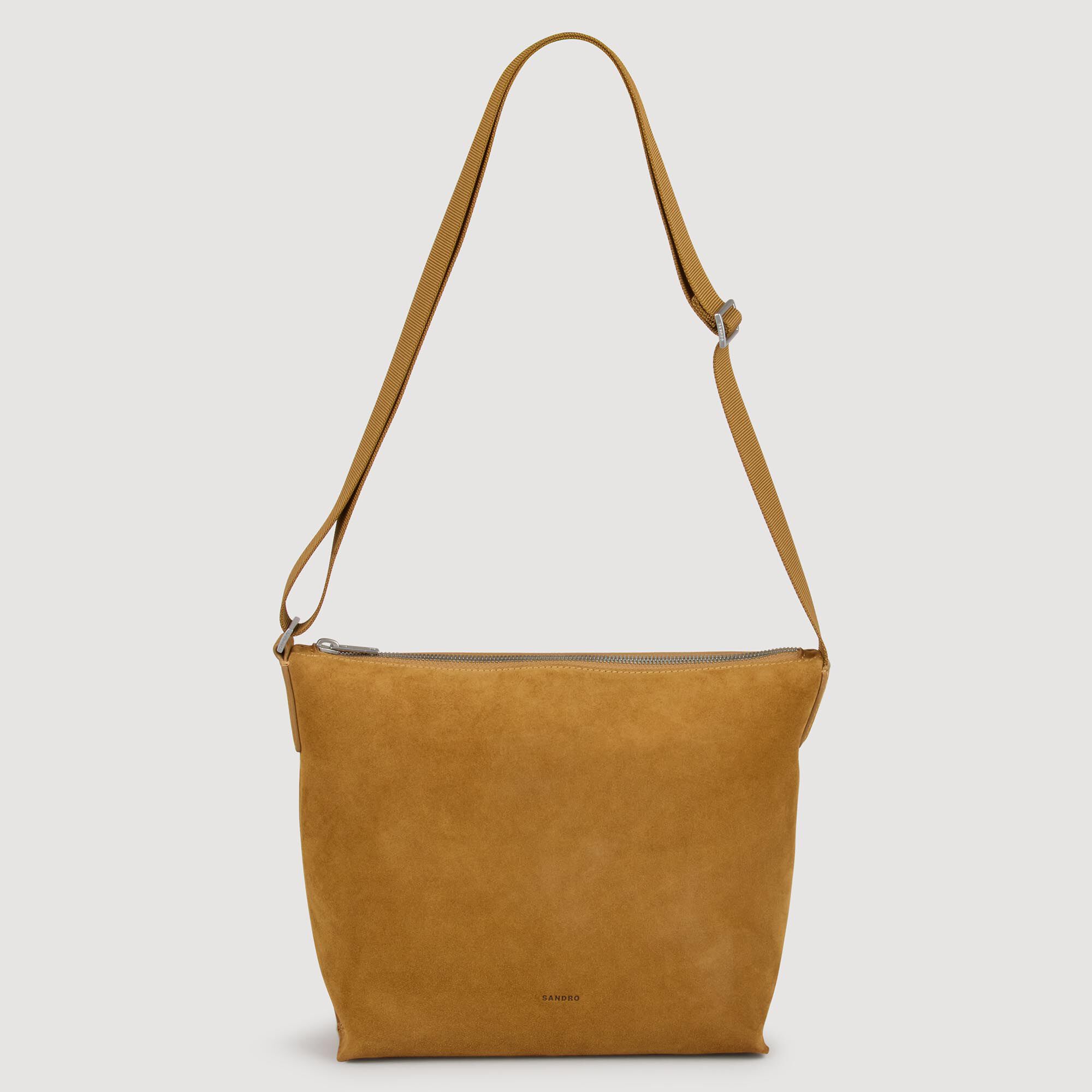 Bolso hobo de ante - Hombre | Sandro