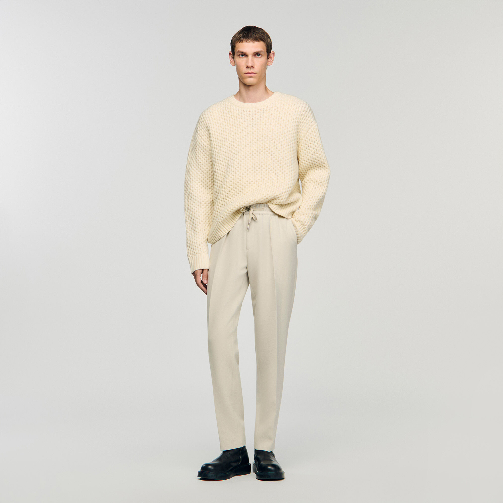 Pantalón recto elástico