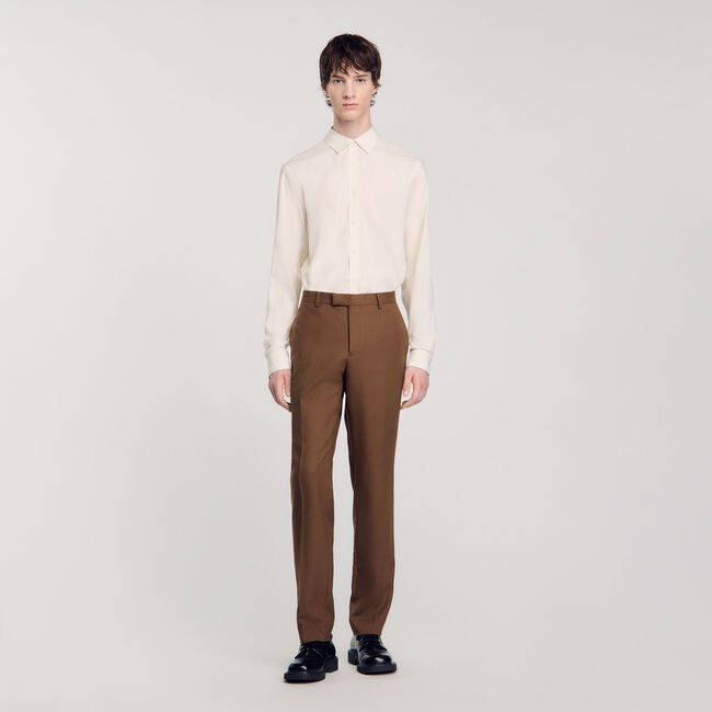 Pantalón de traje de lana