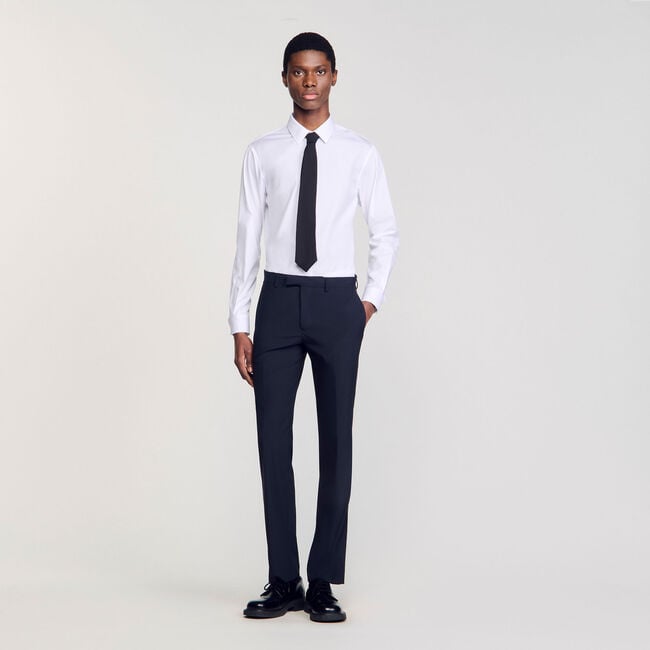 Pantalón de traje en lana