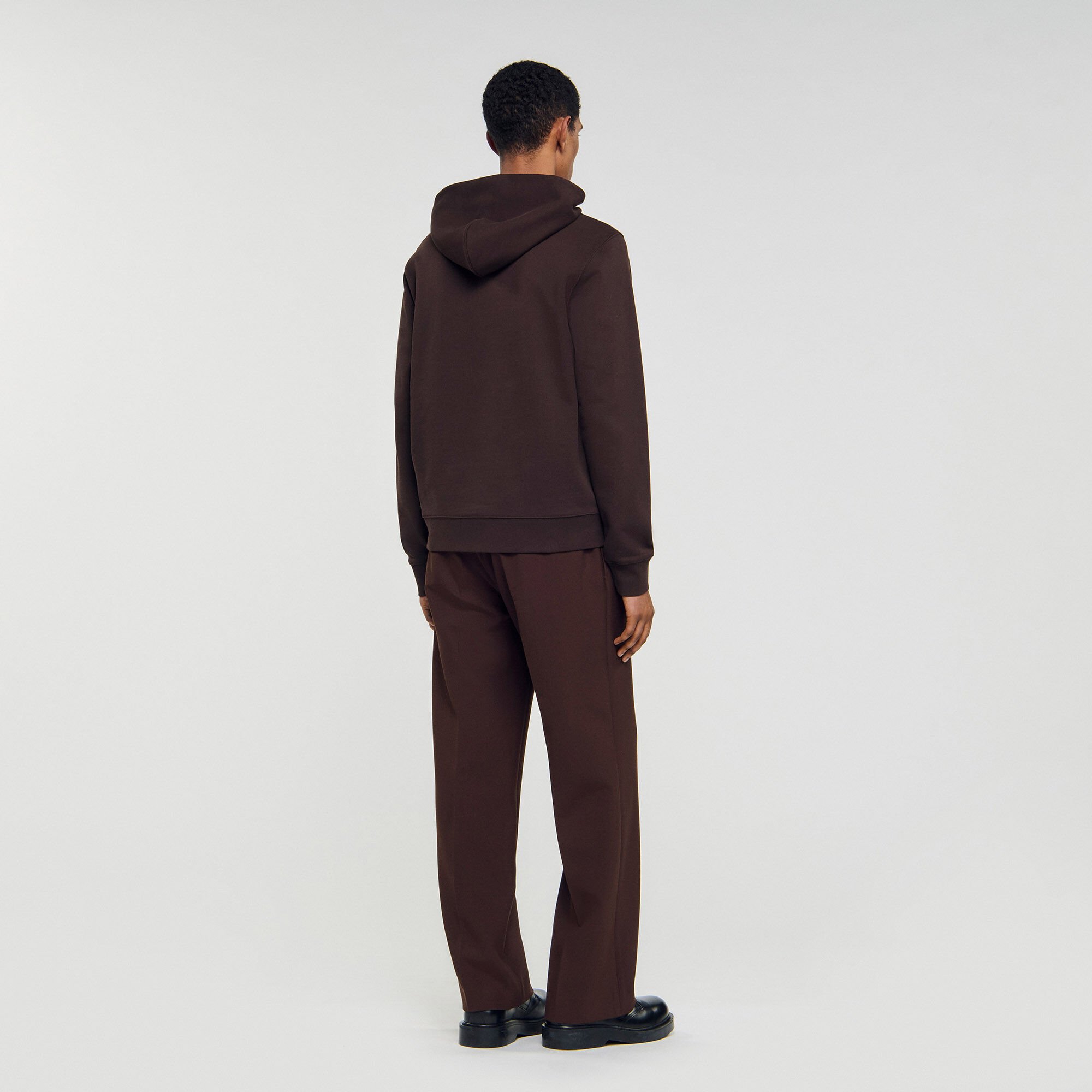 Sudadera con parche de flor