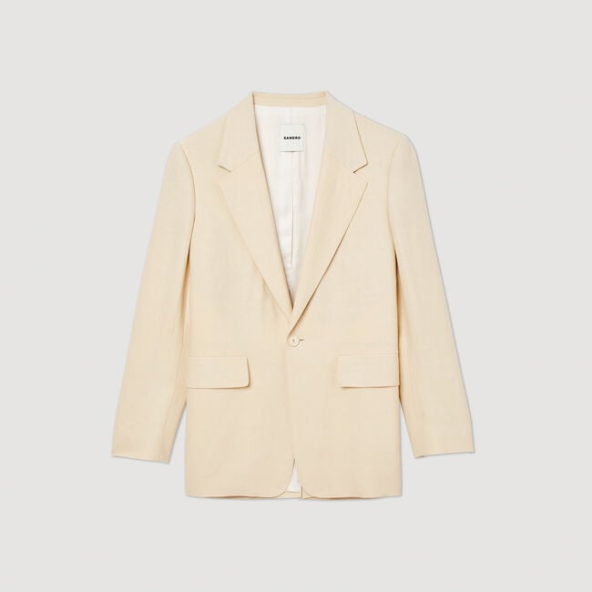 Chaqueta de traje de lino