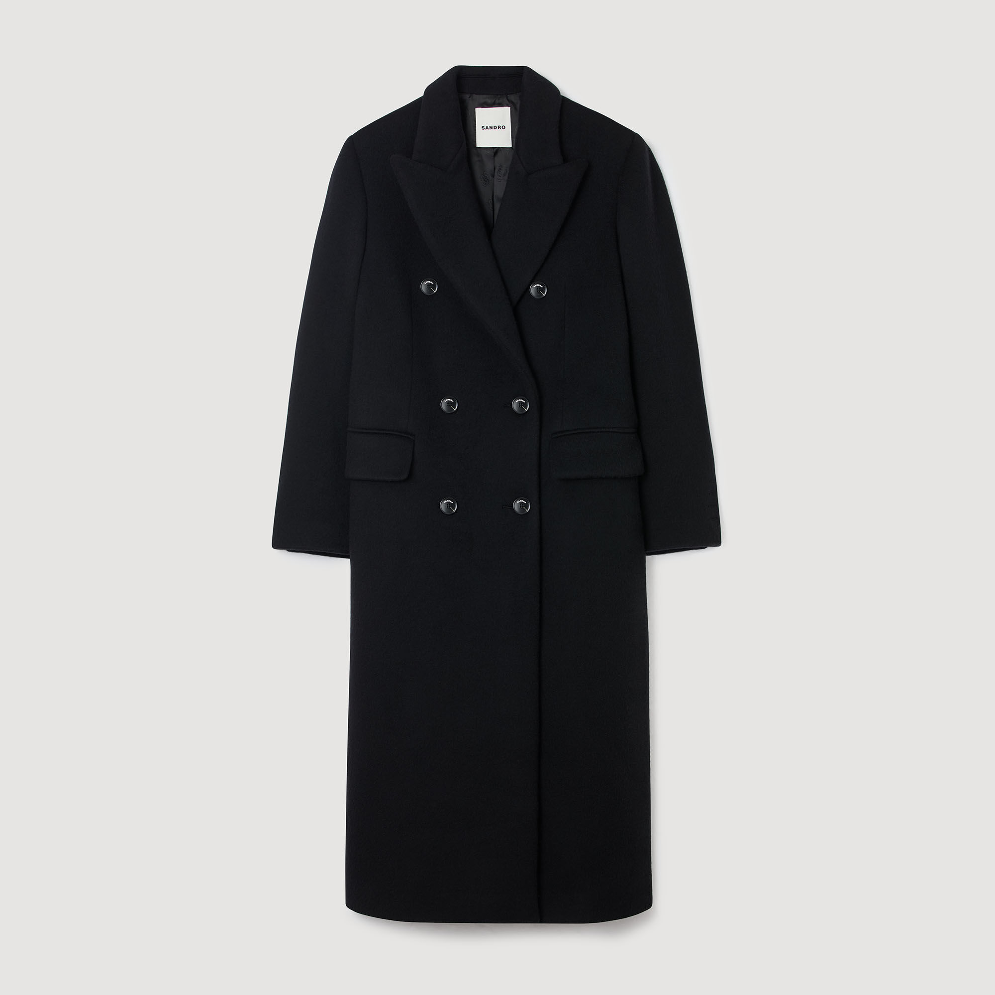 Abrigo largo de lana