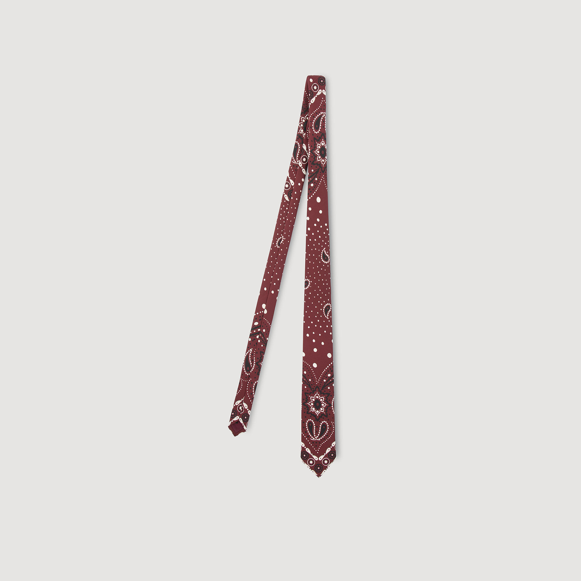 Corbata de seda con estampado