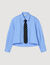 Camisa corta con corbata extraíble