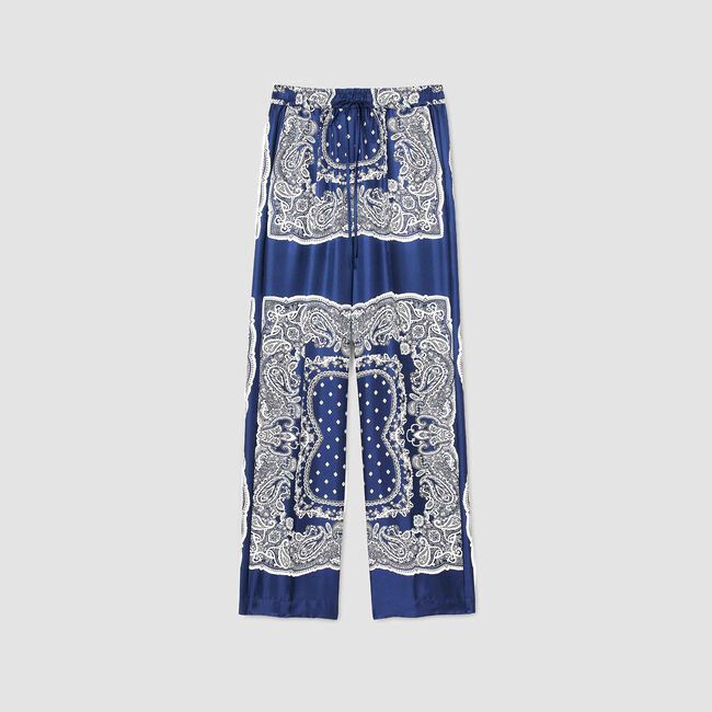 Pantalón fluido estampado bandana