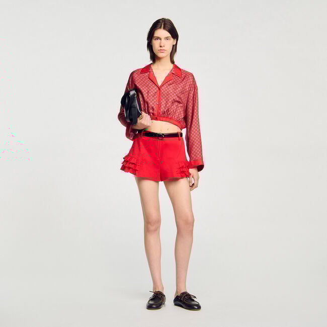 Camisa con estampado de pañuelo