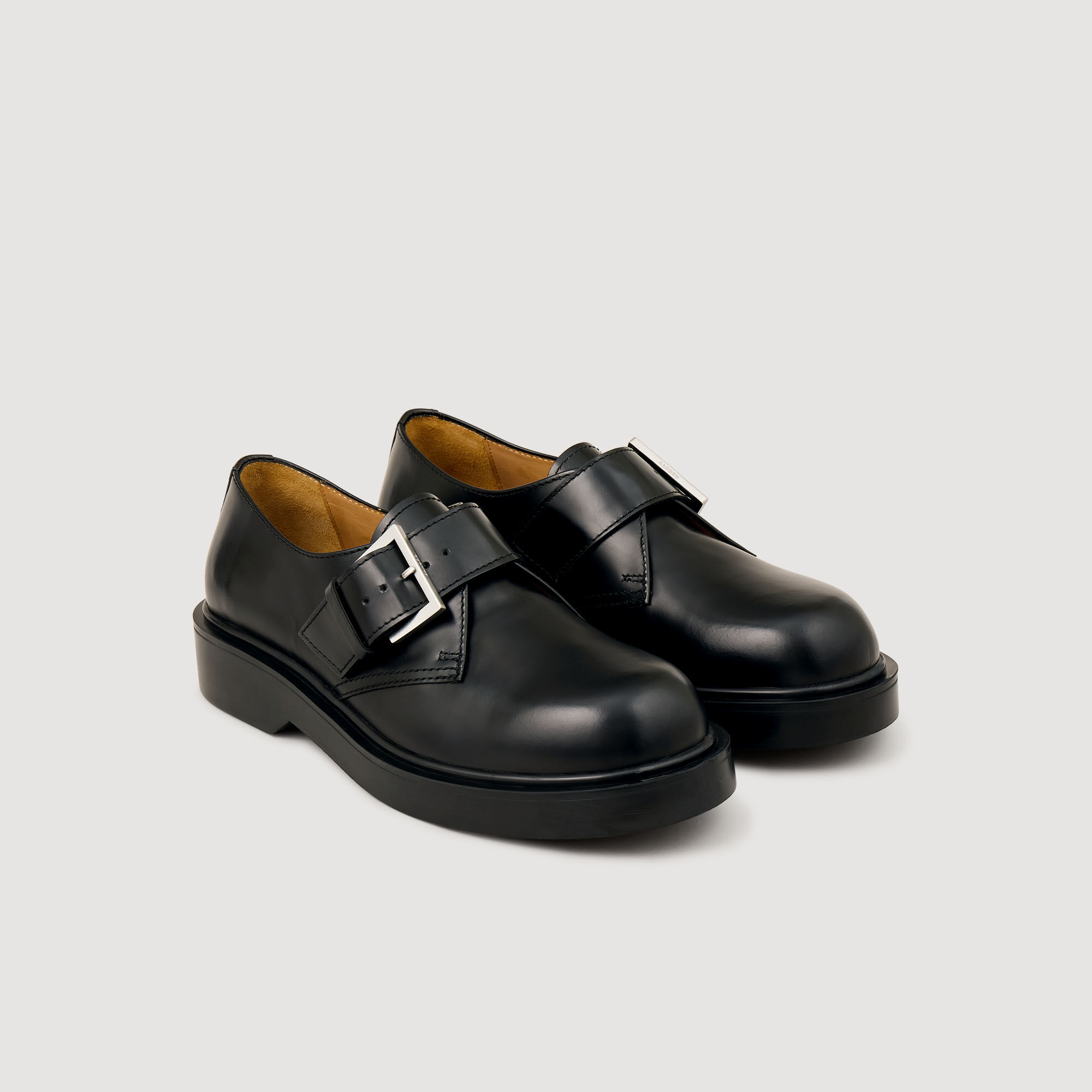 Zapatos derby de charol