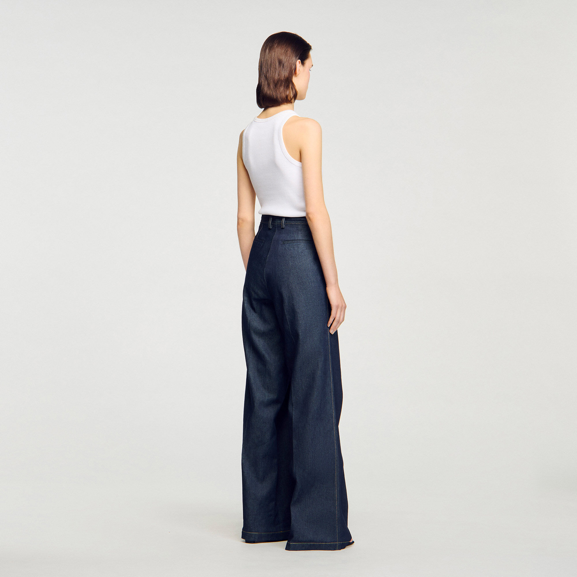 Pantalón de traje de denim
