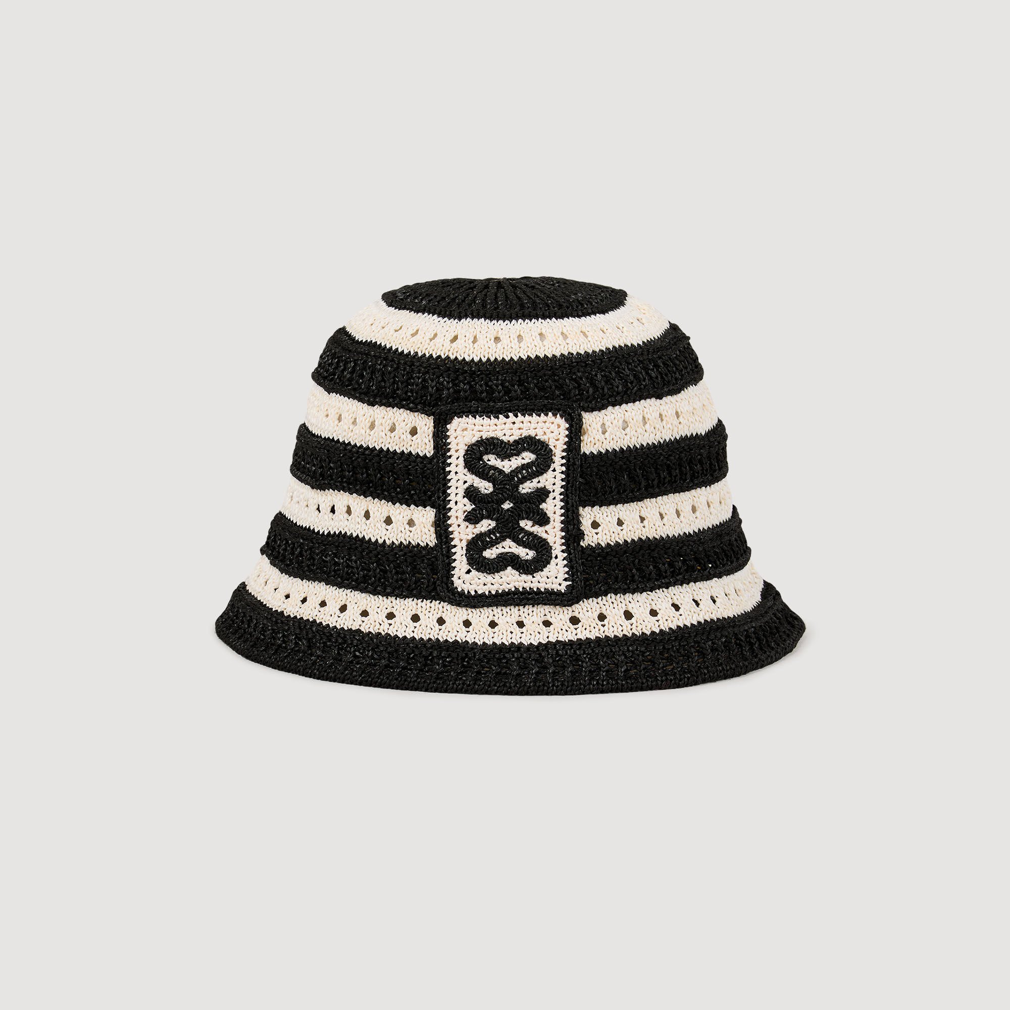 Gorro de pescador ganchillo a rayas