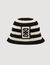 Gorro de pescador ganchillo a rayas