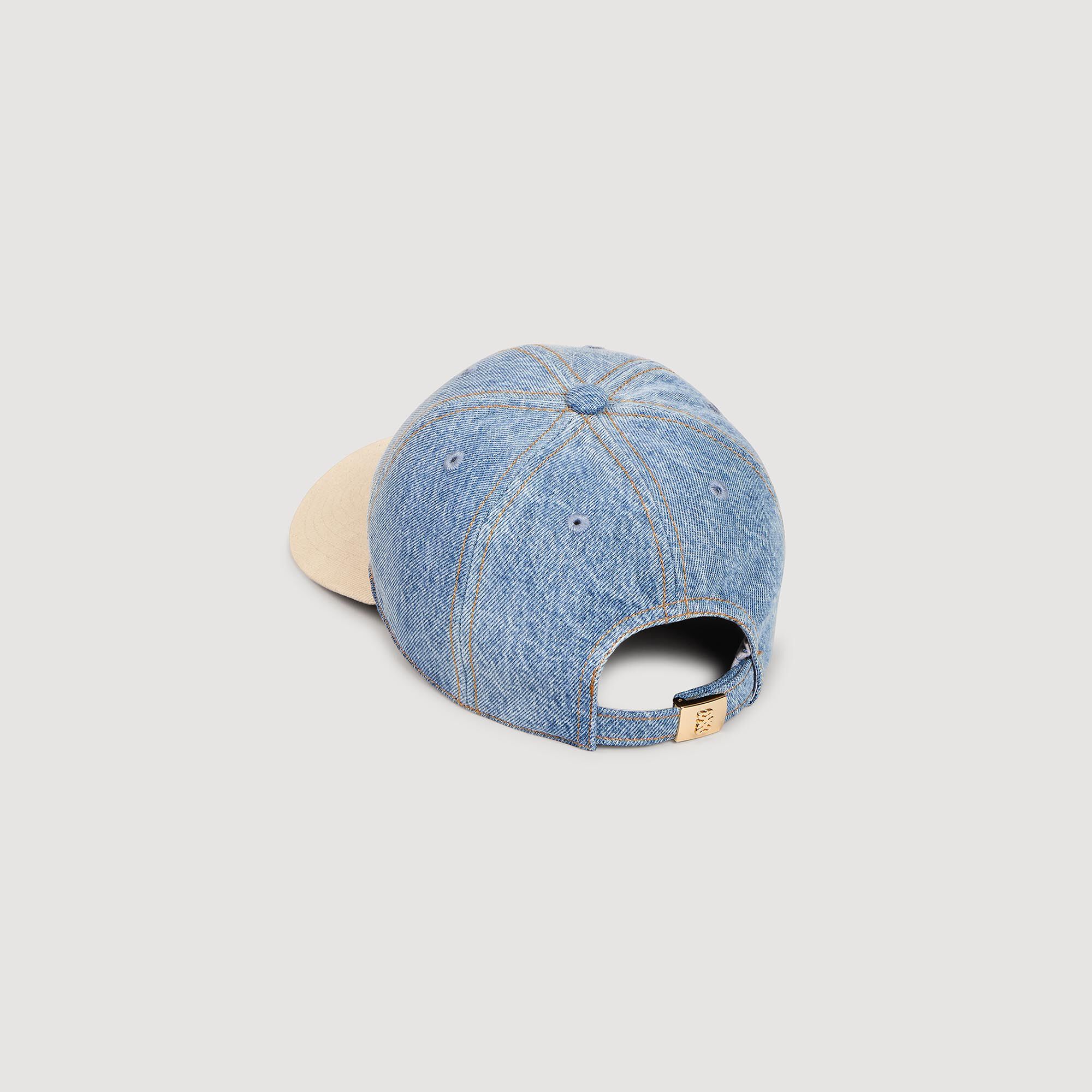 Gorra de tela vaquera y lona