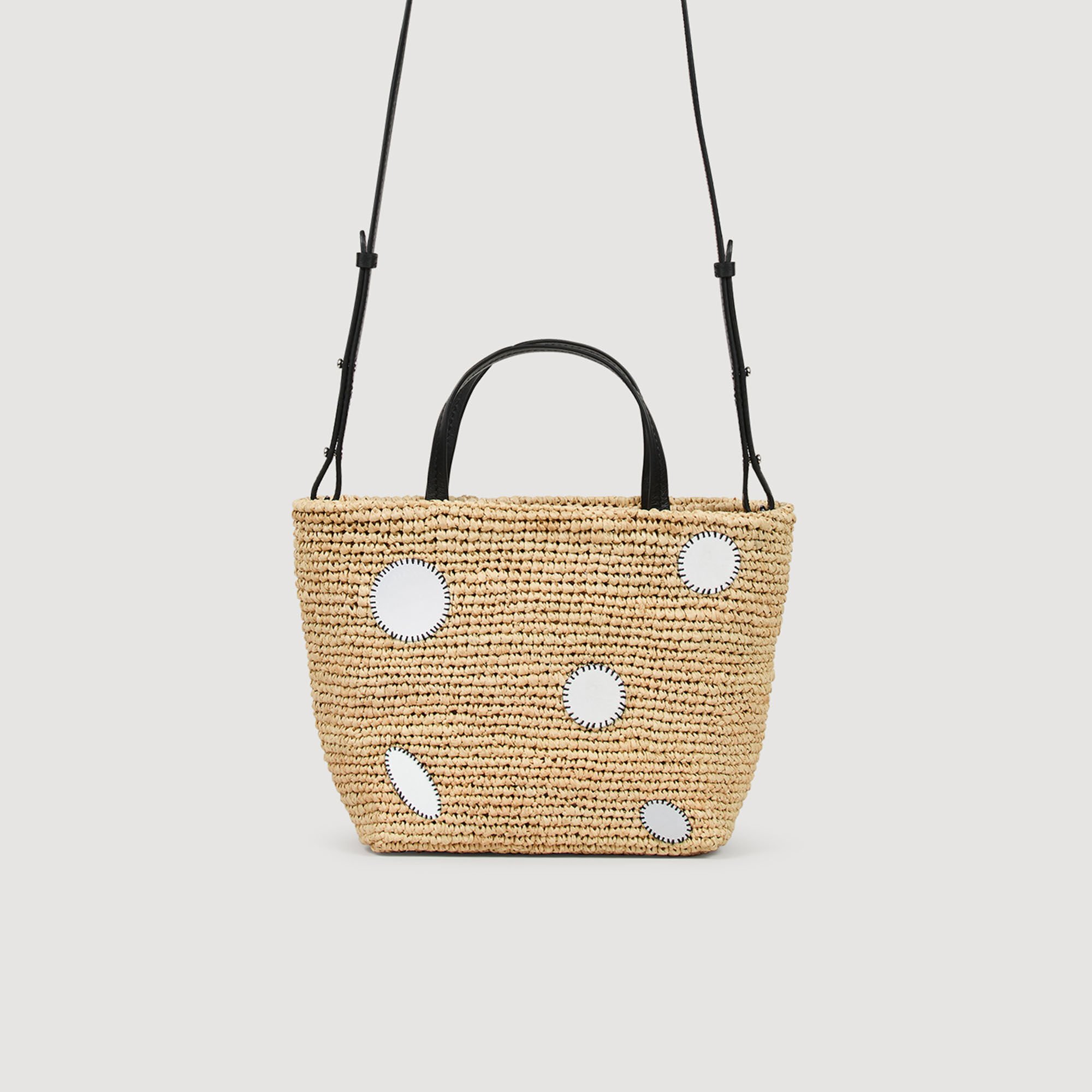 Bolsa cesta de rafia