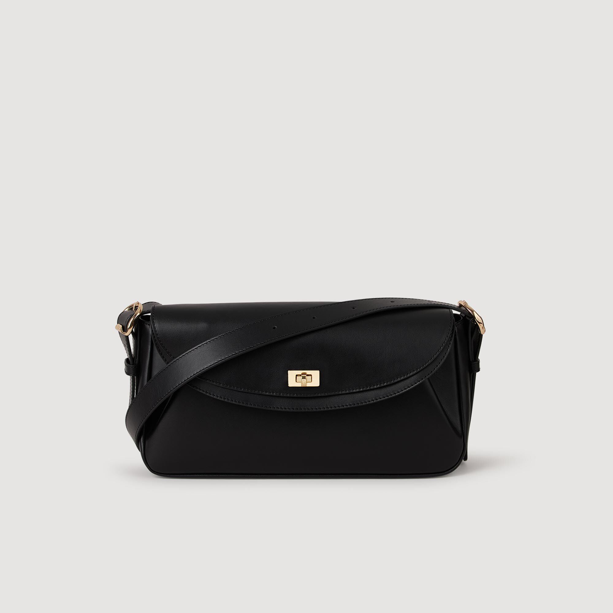 Bolso de cuero liso Le Mambo