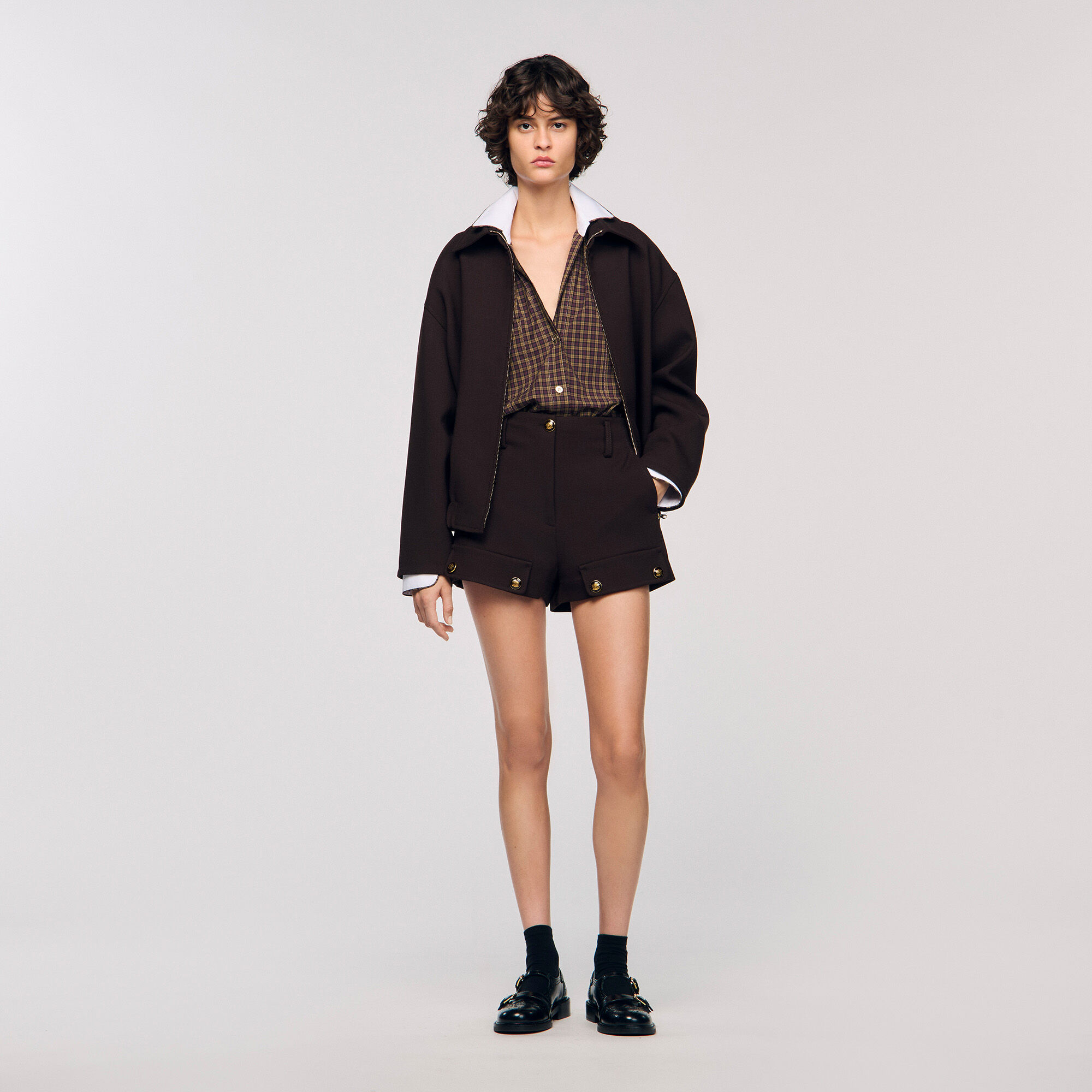 Camisa bicolor a cuadros