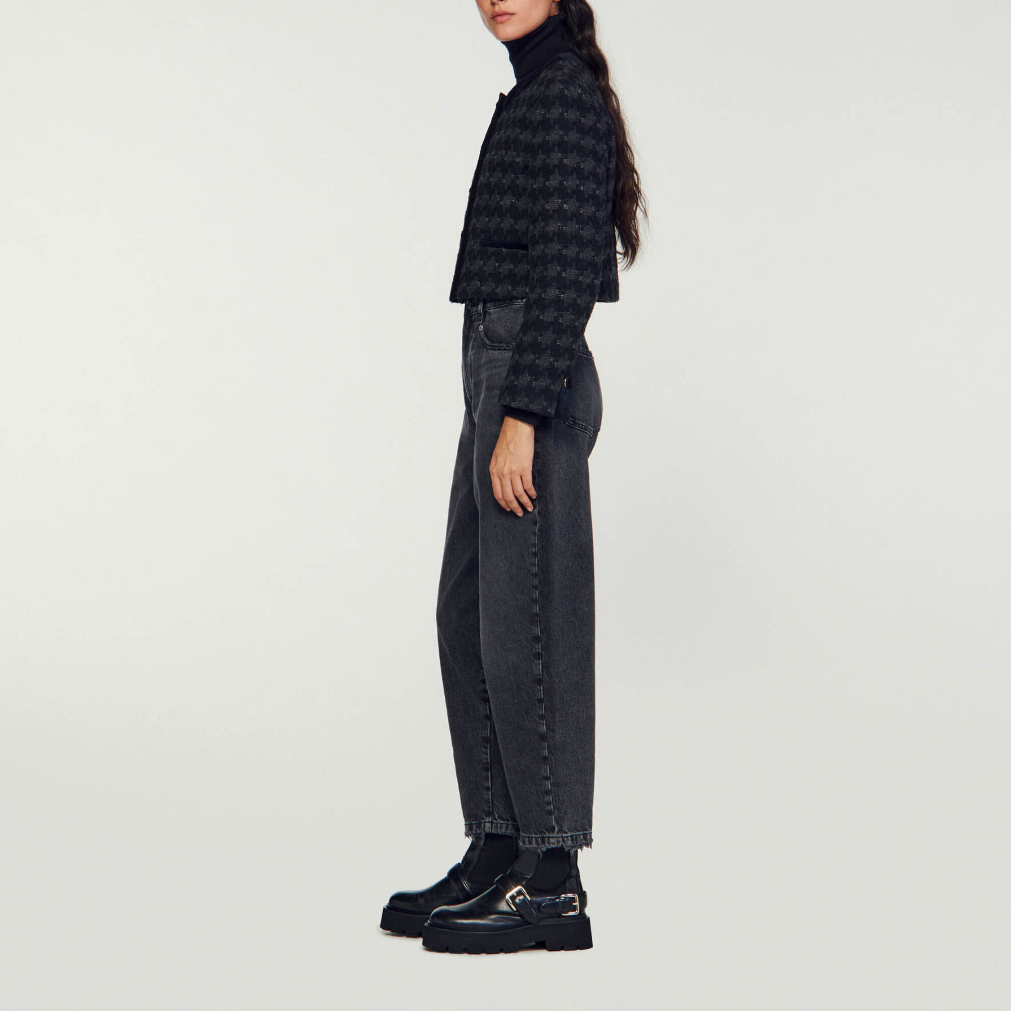 Chaqueta corta de tweed