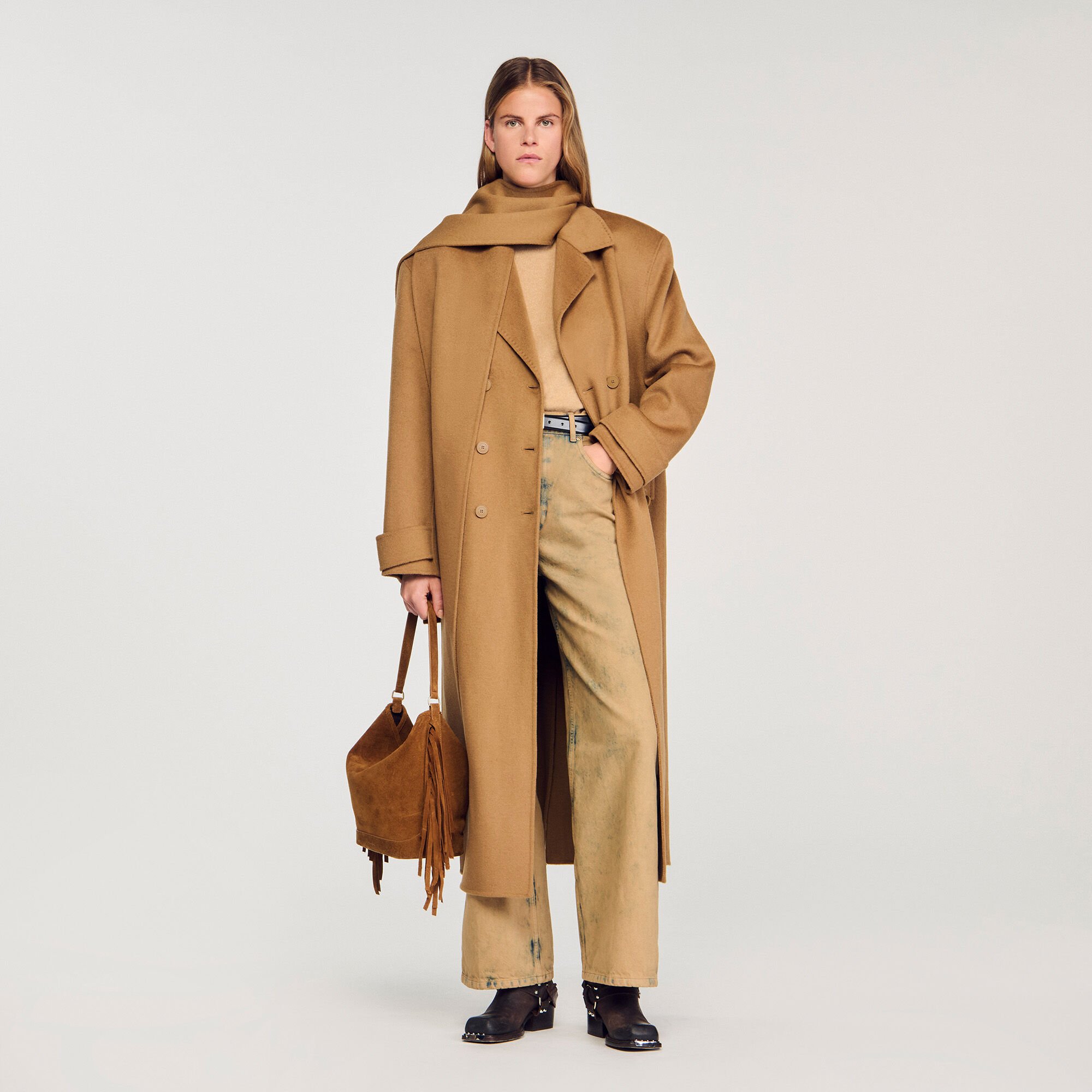 Abrigo oversize de lana