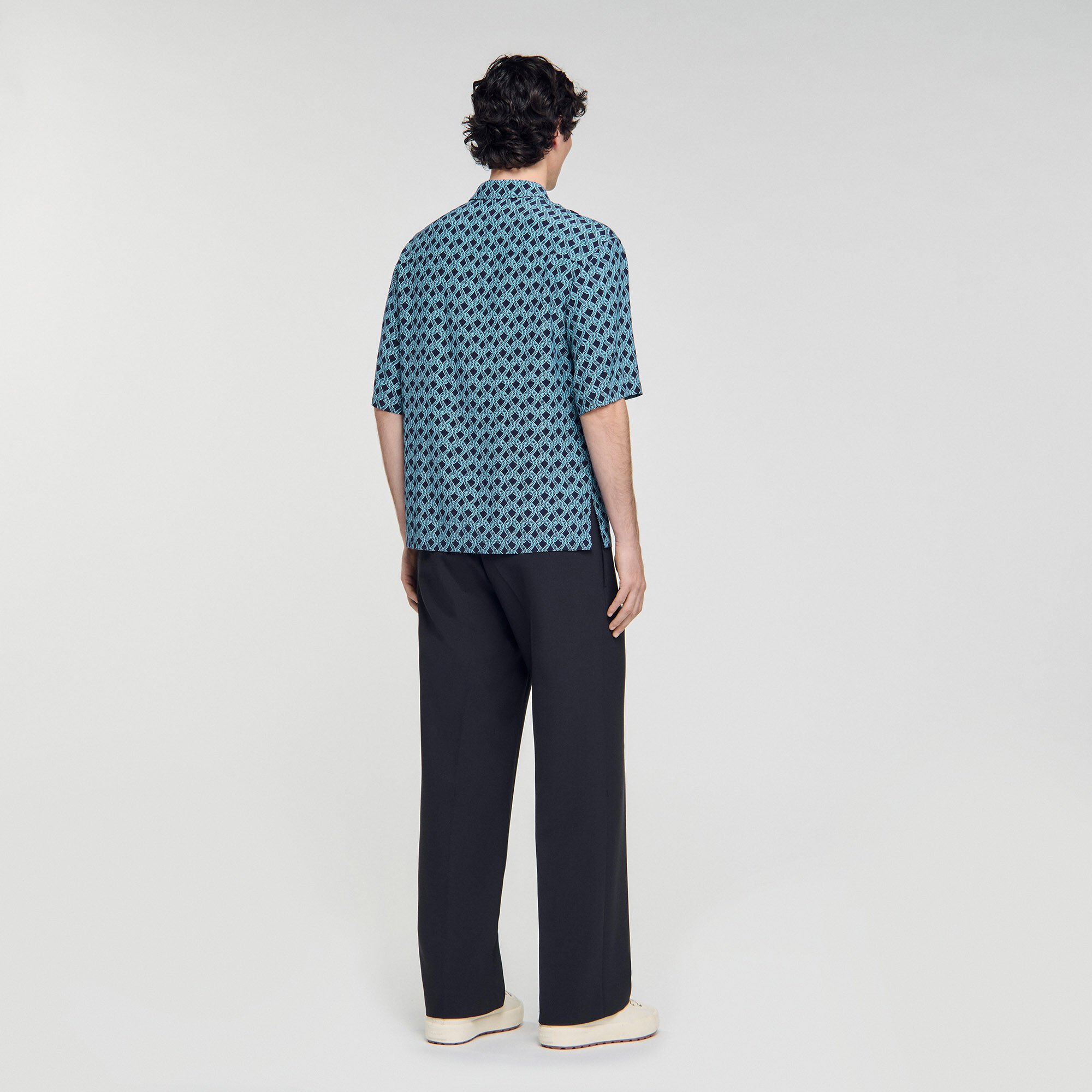Camisa con estampado de cuerda