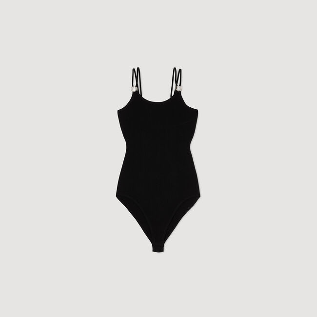 Body de punto con detalle joya