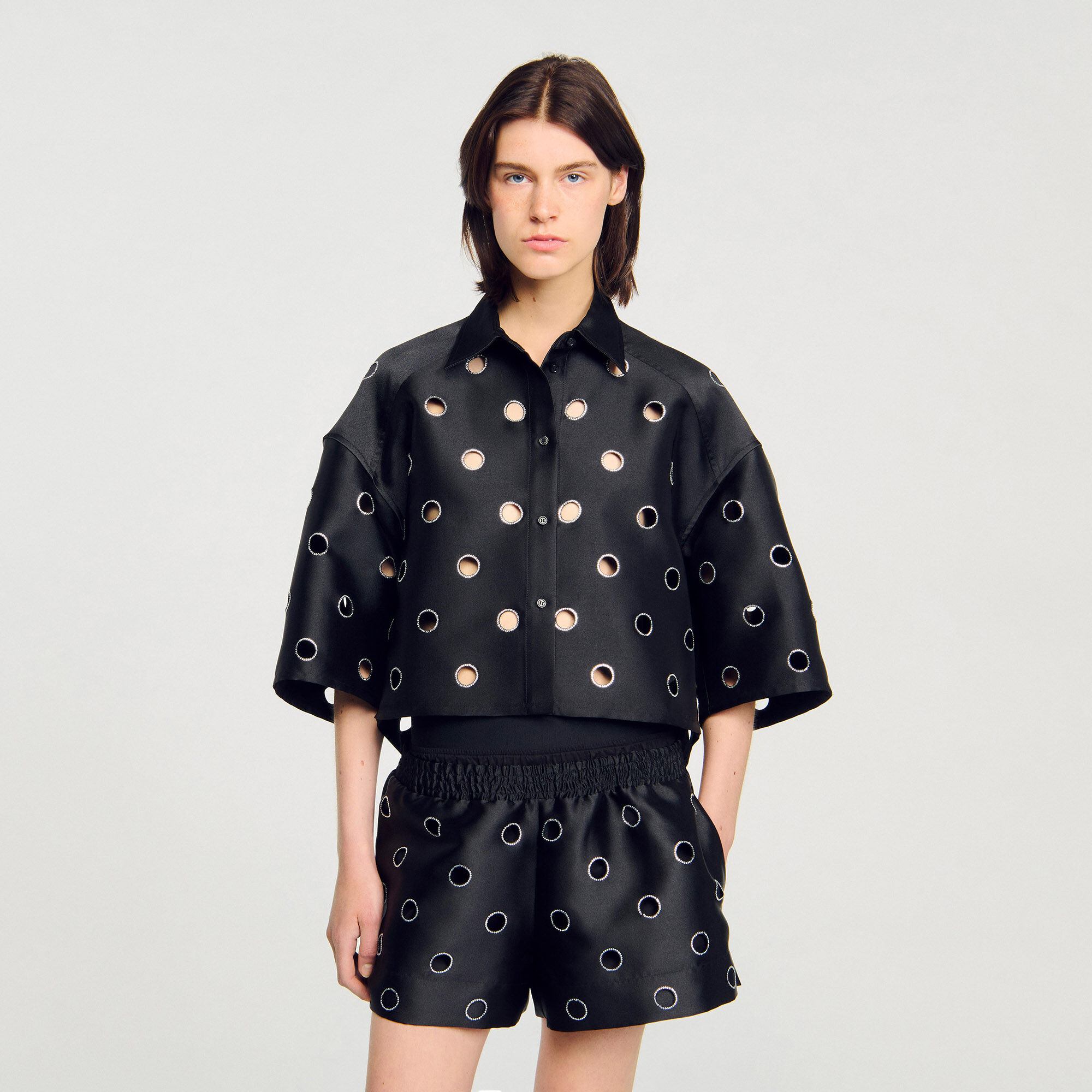 Camisa con strass