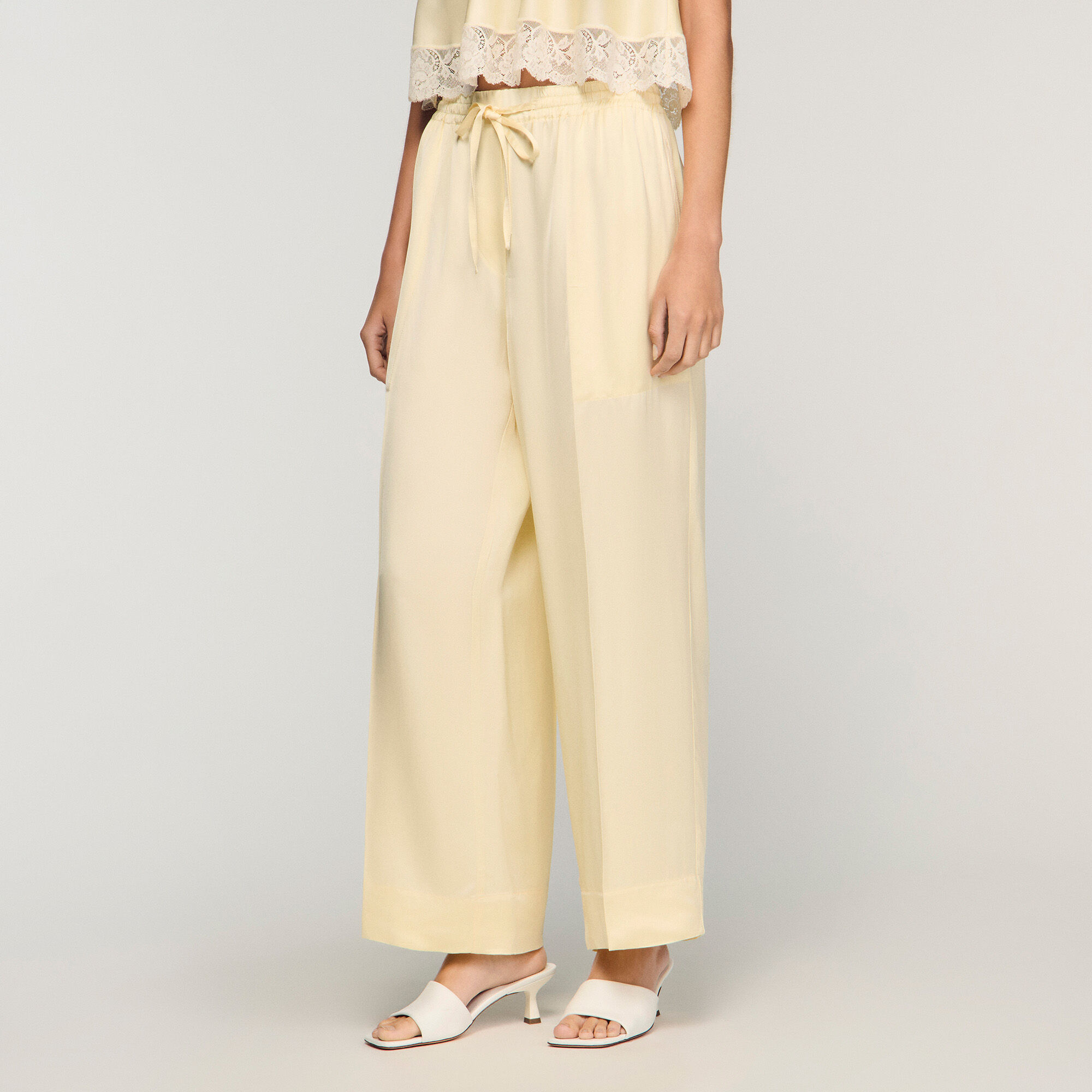 Pantal&oacute;n ancho satinado